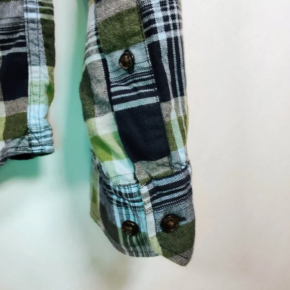 Banana Republic Men's Large‎ Luxe Flannel Grant Fit Plaid Long Sleeve Shirt
